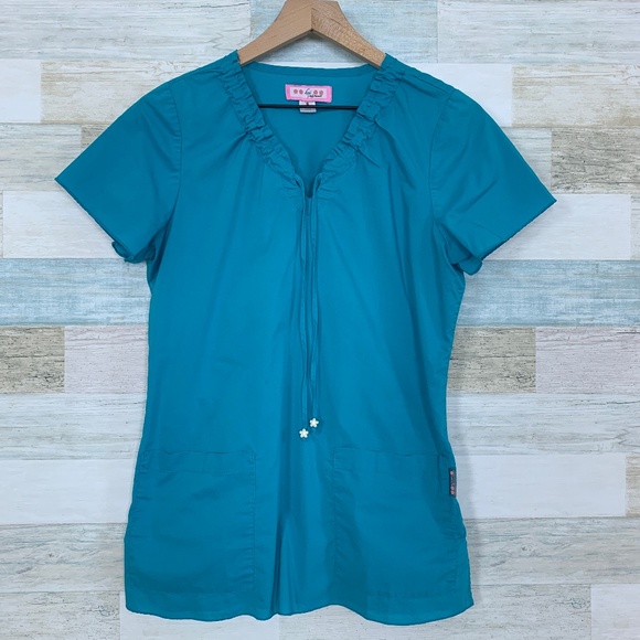 koi Tops - Koi Blue Scrub Top Betsy